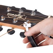 Resim 3'ü 1 Arada Paslanmaz Çelik Gitar Alet Seti: Telli Değiştirme, Kesme, Sıkma & Çivi Çekme - Halk Gitaristleri İçin Gerekli, Dayanıklı Çok Renkli Tasarım, Gitar Aksesuarları 
