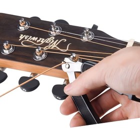 Resim 3'ü 1 Arada Paslanmaz Çelik Gitar Alet Seti: Telli Değiştirme, Kesme, Sıkma & Çivi Çekme - Halk Gitaristleri İçin Gerekli, Dayanıklı Çok Renkli Tasarım, Gitar Aksesuarları 