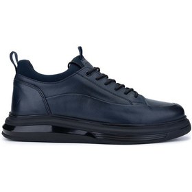 Resim Tamer Tanca Erkek Hakiki Deri Lacivert Sneakers & Spor Ayakkabı 381 20548 Erk Ayk Sk24-25 Lacı Anl Lacivert 