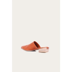 Resim Bueno Shoes Taba Deri Kadın Düz Terlik 