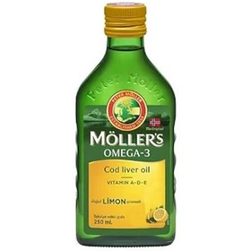 Resim Möller's Omega-3 Cod Liver Oil Doğal Limon Aromalı 150 Ml Takviye Edici Gıda 