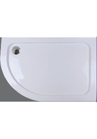 Resim Shower 80X130 Oval Asimetrik Duş Teknesi 