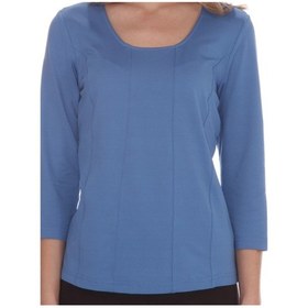 Resim Bulalgiy Kadın Mavi Basic T-shirt - Bga396329 Mavi 