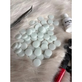 Resim Karsan Mozaik Beyaz Yuvarlak Sanatsal Mozaik 18X18MM (100GR) 