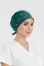 Resim ÇİZGİ MEDİKAL Kimya Sanatı Desenli Bone (Cotton Likra Kumaş) 
