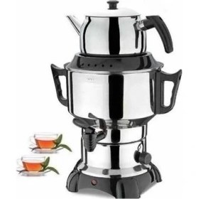 Resim Ern Elektirikli 4.5 Lt Düz Çelik Semaver Çaycı 