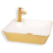 Resim LENA E-4620a Tezgah Üstü Porselen Lavabo 