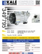 Resim KALE Psa Klima Kompresoru Citroen Berlingo C4 I C4 II Ds4 Ds5 Peugeot 308 3008 508 - 349795 