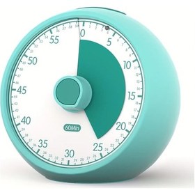 Resim Willowhaven Yeşil 60 Dakikalık Sessiz Geri Sayım Zamanlayıcı - Ofis, Sınıf, Mutfak İçin Dekoratif Zaman Yönetim Aracı Yeşil 