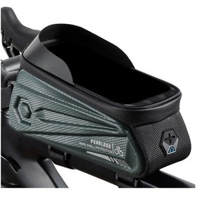 Resim Qingmipy Bisiklet İçin 1.7l Sulu Dayanıklı Eva Korumalı Çerçeve Çantası - 7 İnç Telefon Bölmesi, Şarj Ve Müzik Erişimi, Dağ Bisikleti/road Bisikleti Uyumlu - Yeşil Yeşil 