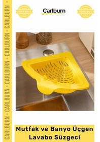 Resim Özel Üretim Köşe Uyumlu Ergonomik Plastik Evye Organizer Atık Mutfak Banyo Üçgen Lavabo Süzgeci Çok Renkli 