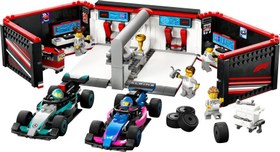 Resim Lego City F1 Garajı ve Mercedes-AMG ve Alpine Arabaları 60444 