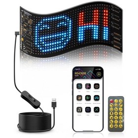 Resim Hymark Programlanabilir 17x7cm Matrix Kayan Yazı Emoji Led Ekran 