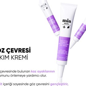 Resim mia klinika Koyu Leke Görünümü ve İnce Çizgi Görünümünün Azalmasın Yardımcı Peptit İçeren Göz Çevresi Bakım 