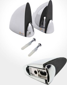 Resim Bubizde Cam Tutucu Cam Etejer Aparat Cam Raf Montaj Aparatı 2li Metal Nikelajlı 