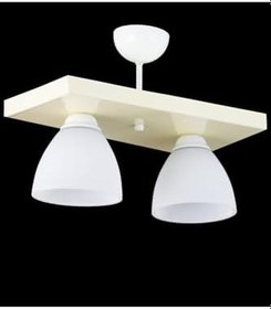 Resim Lambadar Üçlü Dikdörtgen Krem Spor Model Modern Avize Krem Tek Ebat 3502-2Krem106C1 