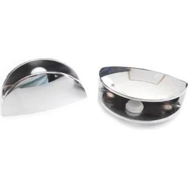 Resim Nacario Mey Ithalat® Oval Krom Etejer Camı Tutucu Takımı 