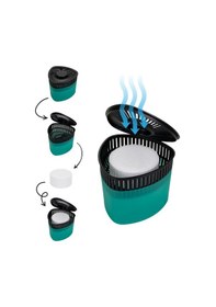 Resim Yeşil, Yeşil Elma Kokulu Üçgen Nem Alıcı Aparat - Koku Ve Rutubet Gideirci 500gr 