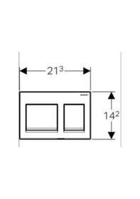 Resim Geberit Alpha35 115.045.11.5 Kumanda Kapağı - Beyaz 