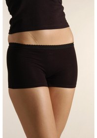 Resim Jojoboy Polo Bayan Bamboo Paçalı Külot 2 Li Siyah Xxl Beyaz 
