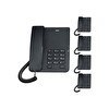 Resim Karel TM140 Analog Beyaz Masaüstü Telefon 5 Adet 