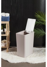 Resim Perotti 13248 Taupe White Molly 12 Litre Click Çöp Kovası Beyaz 