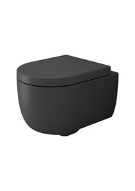 Resim V-tondo Rimless Asma Klozet Kanalsız Kısa Kapak Dahil Mat Antrasit 1417-020-0128 Mat Antrasit 