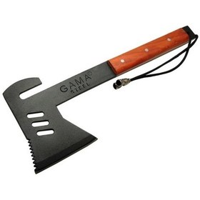 Resim Gama Steel Ahşap Saplı Komple Çelik Kamp Baltası Kb 1004 38 Cm Kahverengi 