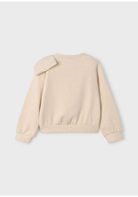 Resim Mayoral Bej Kız Çocuk Fiyonklu Sweatshirt 4434 Bej 