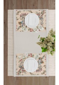 Resim The Mia Flower- 2 Amerikan Servis 6 Lı Set - 50 x 35 Cm Çok Renkli 