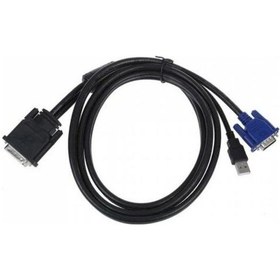 Resim Dvi 30+5 vga usb kablo m1 dvi vga çevirici projeksiyon kablo 
