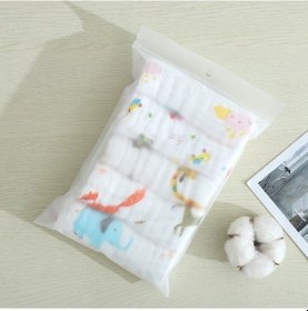 Resim Geekyou Bebe Ve Çocuklar İçin 5'li Paket 30x30 Cm Dokuma Pembe Islak Mendil, Yumuşak Ve Su Geçirgen Bebek Mendili 