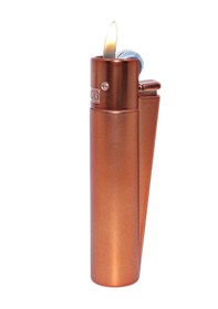 Resim Clipper Özel Kutusunda Metal Çakmak - Koyu Rose Gold Mat Brushed Dark Rose Gold Rose 