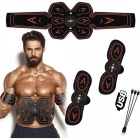 Resim Akıllı Fitness Karın Kası Yaması Ems Fitness Cihazı Ev Kas Eğitimi Masaj Aleti (Yurt Dışından) 