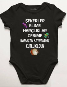 Resim venüsdijital Bayram Kıyafeti Bayramlık Zıbın Model 4 Baskılı Bebek Body Zıbın 