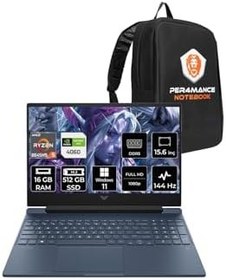 Resim HP Victus 15 R5 8645HS 16GB RAM 512GB SSD RTX4060/8GB 144Hz 15.6'' FHD W11P Gaming Laptop & ÇANTA 