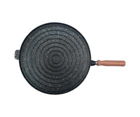 Resim Alkara Hanımeli Döküm Çok Amaçlı Tava 36 Cm Siyah 