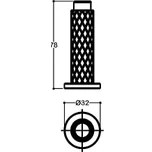 Resim Assess Store 1019 Saten Nkel Kapı Stoper - DDS1019 0032 Nb-Nb-P6 