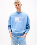 Resim Tommy Hilfiger Paisley Logo Relaxed Sweatshirt 
