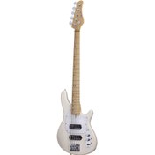 Resim Schecter CV-5 5 Telli Bas Gitar (Ivory) 