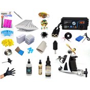 Resim XLINETATTOO Xl-155 Red Dijital Adaptörülü Tattoo Dövme Makinası Seti Profesyonel 