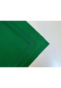 Resim Koyu Yeşil Metrelik Ince Keçe Kumaş Keçe 1 Mm Aktivite Keçesi Renkli Keçe 1 Metre 100 Cm X 100 Cm 