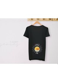 Resim Bk Gift Espri Tasarımlı Siyah Hamile Tişörtü, Hamileye Hediye, Yeni Anne Hediyesi, Arkadaşa Hediye-13 001 