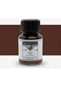 Resim Rohrer&klingner Kaligrafi Mürekkebi Zeichentusche 29-airbrush-fırça-divit-sulu Boya 50ml-760-umber Çok Renkli 