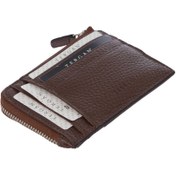 Resim Kahve Deri Unisex Kredi Kartlık - S1KK00000265-S8G 