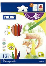 Resim Milan Pastel Boya Kalemi 12'Li Plastipastel 