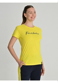 Resim Kadın Trend Fenerbahçe Tshırt Sarı 