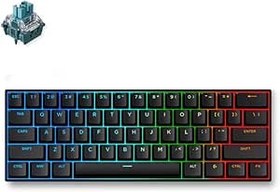 Resim MCHOSE Ace 60 Pro%60 Hall Effect Uranus Manyetik Switch RGB Hotswap Siyah Mekanik Gaming Klavye 