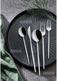 Resim Onon Mokka 6 Kişilik 30 Parça Çatal Kaşık Bıçak Takımı 