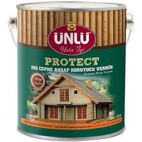 Resim Ünlü Protect Vernikli Dış Cephe Ahşap Koruyucu 12Kg 
